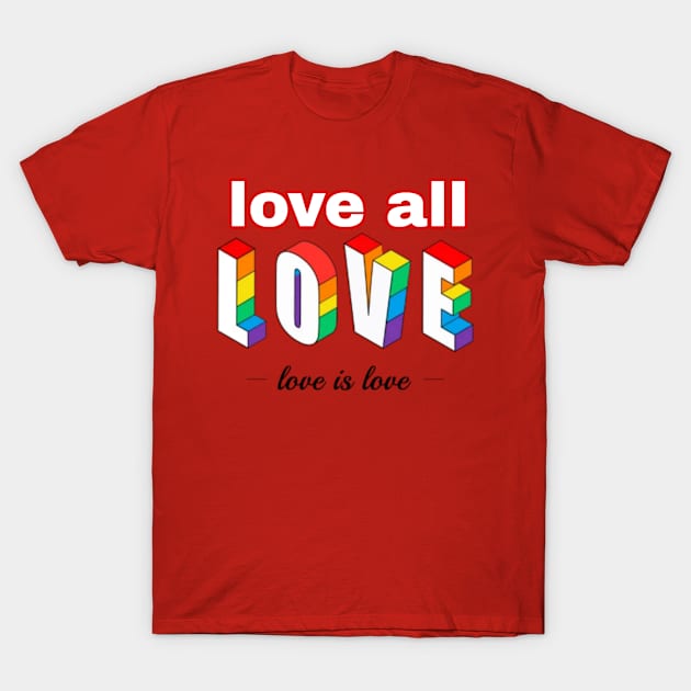 pride month love T-Shirt by artby-shikha